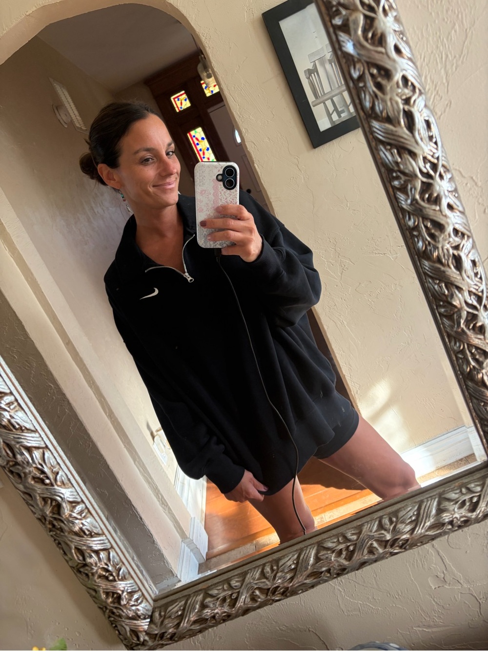 Nike Black Half-Zip Pullover Sweatshirt